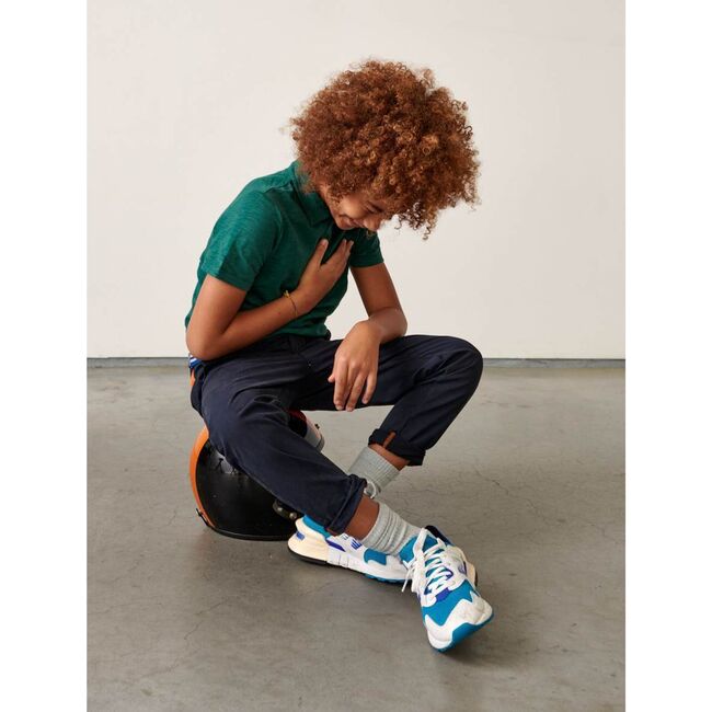 Chino Isac Trousers, Navy - Pants - 2