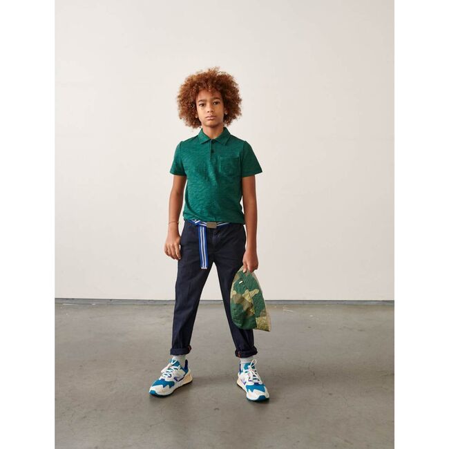 Chino Isac Trousers, Navy - Pants - 3