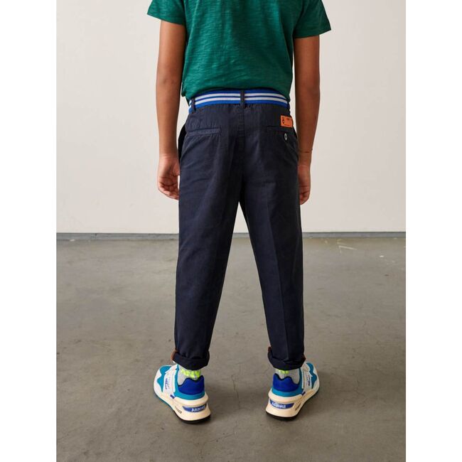 Chino Isac Trousers, Navy - Pants - 4