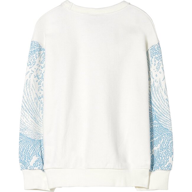 Wind Off White Surfer Sweatshirt, Ecru - Sweatshirts - 4