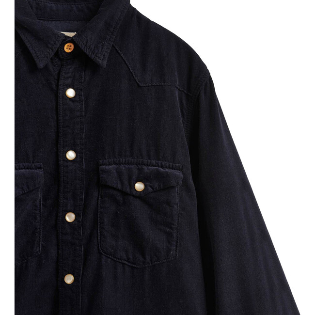 PEI Velvet Shirt, Navy - Shirts - 2