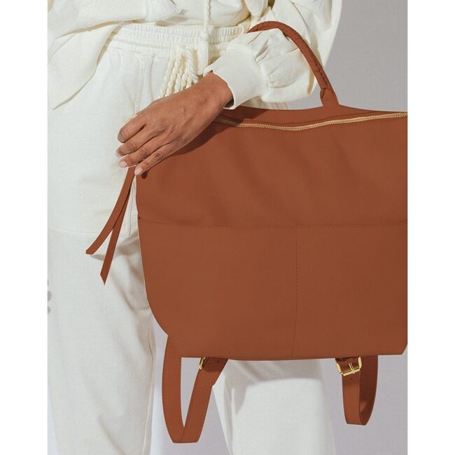 Taylor Mama Bag, Cognac Leather - Diaper Bags - 3