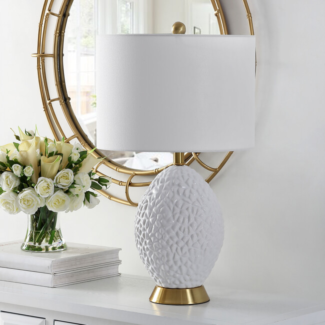 Kimli Table Lamp, White - Lighting - 2