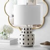 Kencia Table Lamp, Black Polka-Dot - Lighting - 2