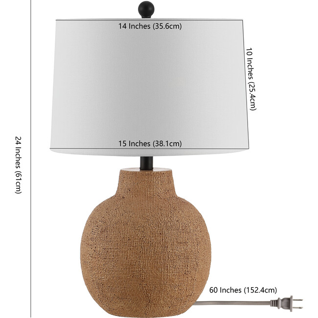 Acer Table Lamp, Terracotta - Lighting - 4