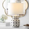 Kencia Table Lamp, Black Polka-Dot - Lighting - 3