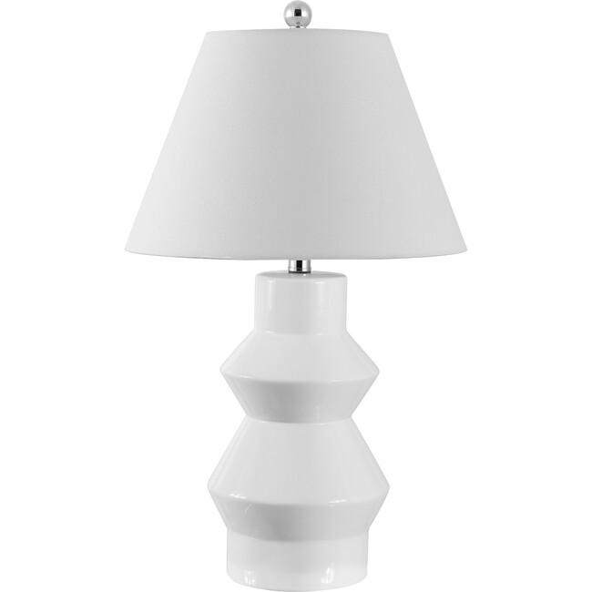 Larcia Table Lamp, White