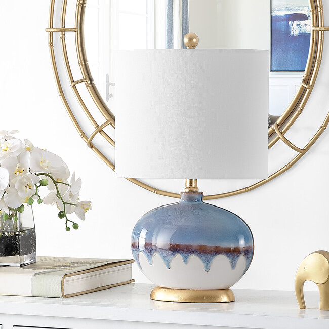 Koa Ceramic Table Lamp, Blue - Lighting - 2