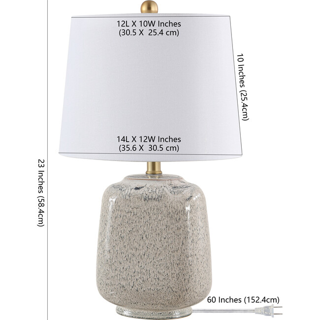 Brixton Ceramic Table Lamp, Grey Speckled - Lighting - 4