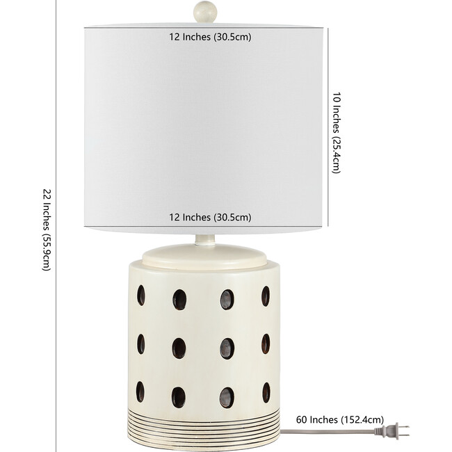 Lenis Table Lamp, Black Polka-Dot - Lighting - 4