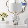 Krew Glass Table Lamp, White/Blue - Lighting - 2