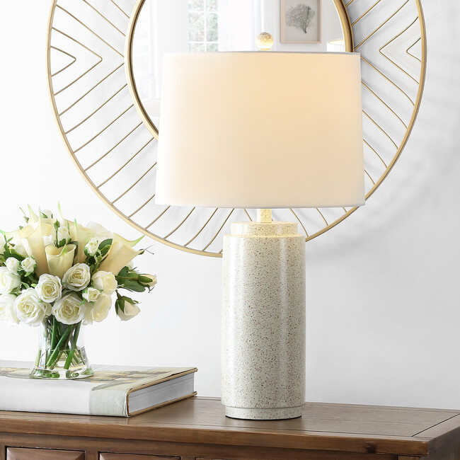 Silla Table Lamp, Cream Speckled - Lighting - 3