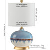 Koa Ceramic Table Lamp, Blue - Lighting - 4