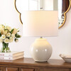 Zaid Resin Table Lamp, Cream - Lighting - 3