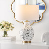 Krew Glass Table Lamp, White/Blue - Lighting - 3