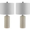 Set of 2 Artef Ceramic Table Lamps, Cream - Lighting - 1 - thumbnail