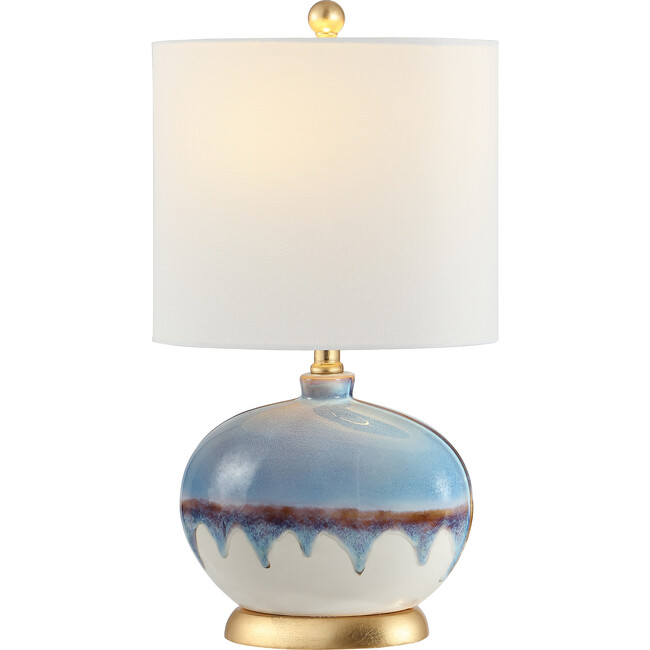 Koa Ceramic Table Lamp, Blue - Lighting - 5