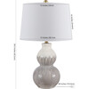 Kenzo Ceramic Table Lamp, Grey - Lighting - 4