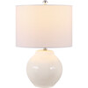 Zaid Resin Table Lamp, Cream - Lighting - 5