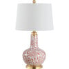 Leia Ceramic Table Lamp, Red/White - Lighting - 1 - thumbnail