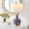 Leia Ceramic Table Lamp, Blue/White - Lighting - 3