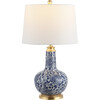 Leia Ceramic Table Lamp, Blue/White - Lighting - 5