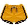 Velour Retro Shorts Golden Gator Yellow - Shorts - 1 - thumbnail