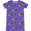 T-Shirt Dress Golden Gator Purple - Dresses - 1 - thumbnail