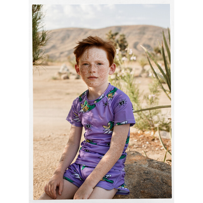 Swim Top Golden Gator Purple - Rash Guards - 3