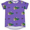 Short Sleeve T-Shirt Golden Gator Purple - Tees - 1 - thumbnail