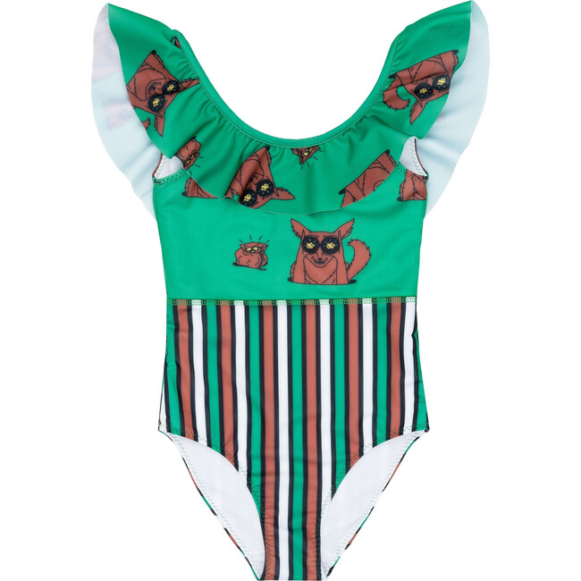 Puff Collar Swimsuit Fool's Gold