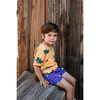 Retro Shorts Golden Gator Purple - Shorts - 2