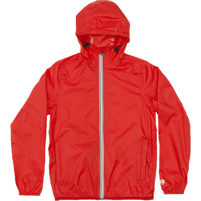 Sam Packable Rain Jacket, Red