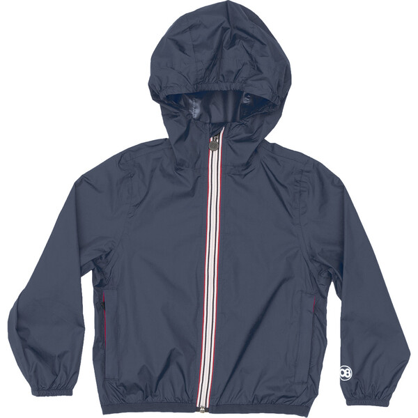 Sam Packable Rain Jacket, Navy - O8 Lifestyle Mommy & Me Shop | Maisonette