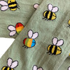 Rainbow Bees Footed Tights, Light Green - Tights - 2