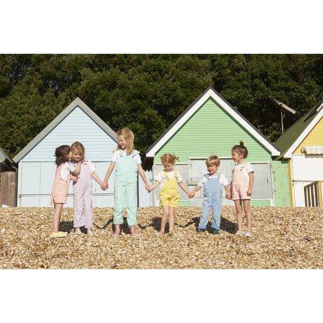 Denim Dungarees, Pink - Overalls - 4