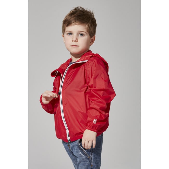 Sam Packable Rain Jacket, Red - Raincoats - 6