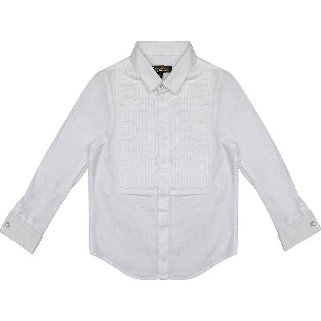 Joseph Tuxedo Shirt, White - Shirts - 1