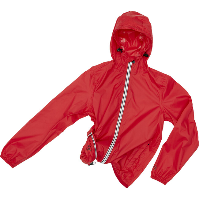 Sam Packable Rain Jacket, Red - Raincoats - 7
