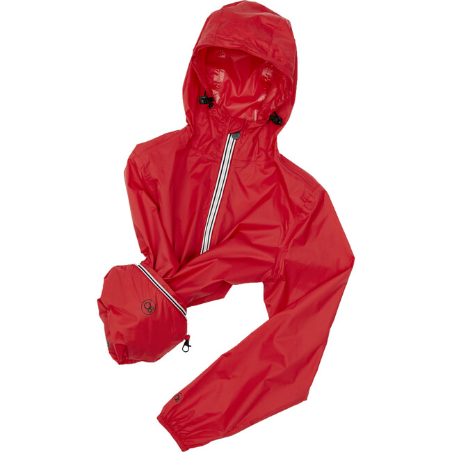 Sam Packable Rain Jacket, Red - Raincoats - 8