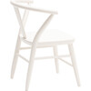 Crescent Chairs Pair, White - Kids Seating - 3
