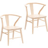 Crescent Chairs Pair, Natural - Kids Seating - 1 - thumbnail