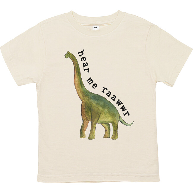 Hear Me Rawr - Dino Edition Unbleached Toddler Tee