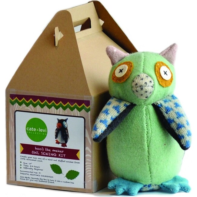 Hoo's The Maker Owl Stuffed Animal Kit - Plush - 1
