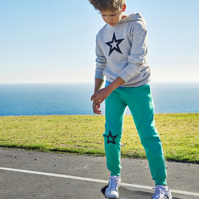 Star Joggers, Electric Green - Sweatpants - 4