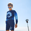 Long Sleeve T-Shirt, Blue Tie-Dye - Tees - 3