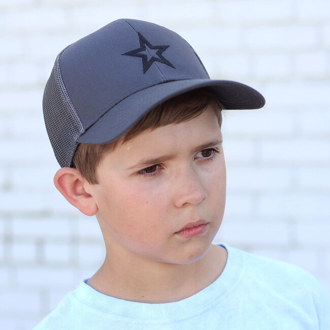 Star Cap, Slate Gray - Hats - 4