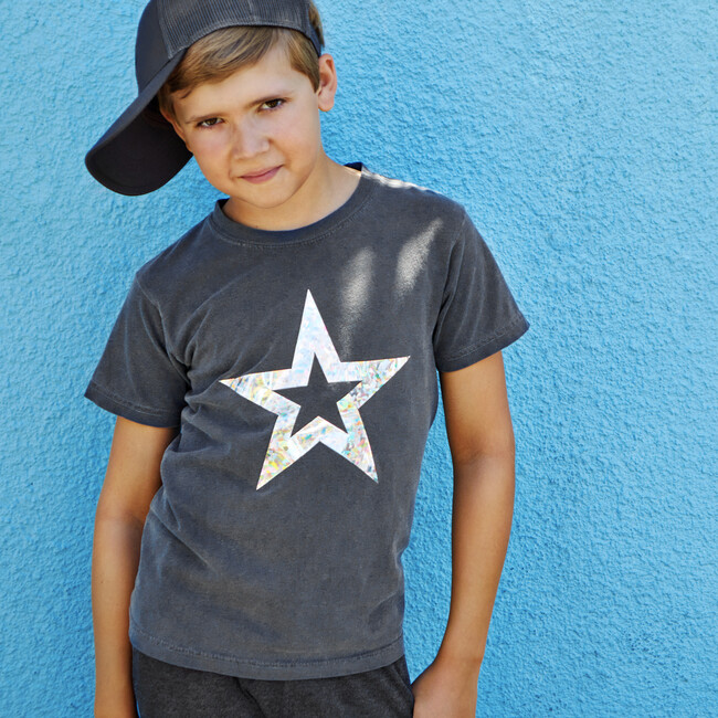 Star Cap, Slate Gray - Hats - 6