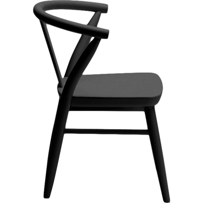 Crescent Chairs Pair, Black - Kids Seating - 3
