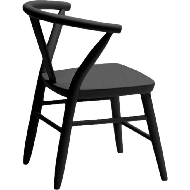 Crescent Chairs Pair, Black - Kids Seating - 4